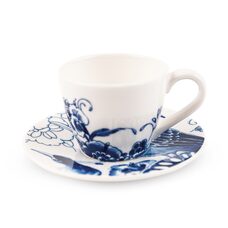 Royal Delft Peacock Symphony Espressokop en -schotel kopen? | OnlineServies.nl