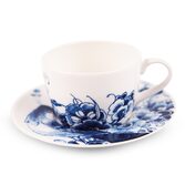 Royal Delft Peacock Symphony Thee/Cappuccinokop en -schotel