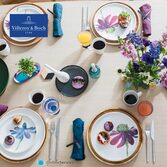 Villeroy & Boch Artesano Flower Art espressokop en schotel | OnlineServies.nl