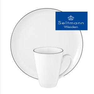 Seltmann Lido Black Line Ontbijtset 18-delig