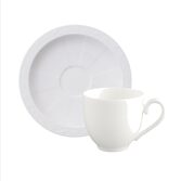 Villeroy & Boch White Pearl Espressokop en schotel 0,10 liter | OnlineServies.nl