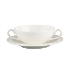 Villeroy & Boch White Pearl Soepkop en schotel