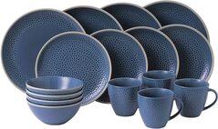 Royal Doulton Maze Grill Blue 16-delig, 4-persooons