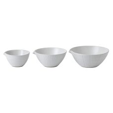 Royal Doulton Maze Grill White Dip bowls, set 3-delig