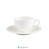 Villeroy & Boch White Pearl Ontbijtkop en schotel 0,40 liter | OnlineServies.nl